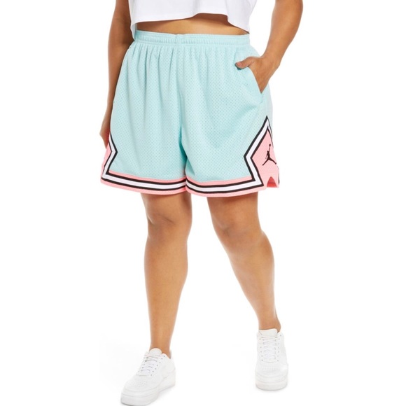 Nike Jordan Essential Diamond Shorts Size 3X Light Dew/Sunset Pulse - Picture 1 of 5
